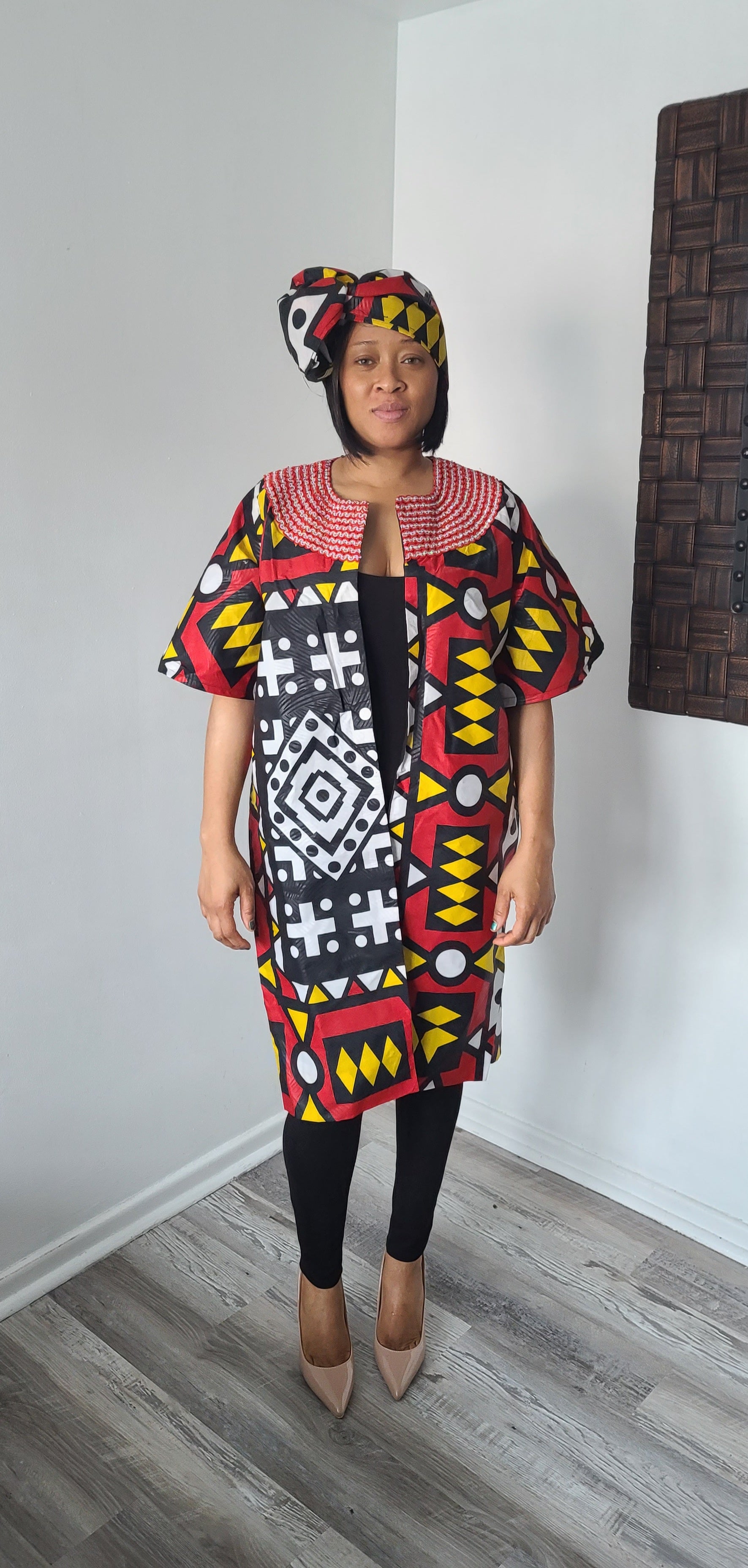 Ankara Tribal print cape