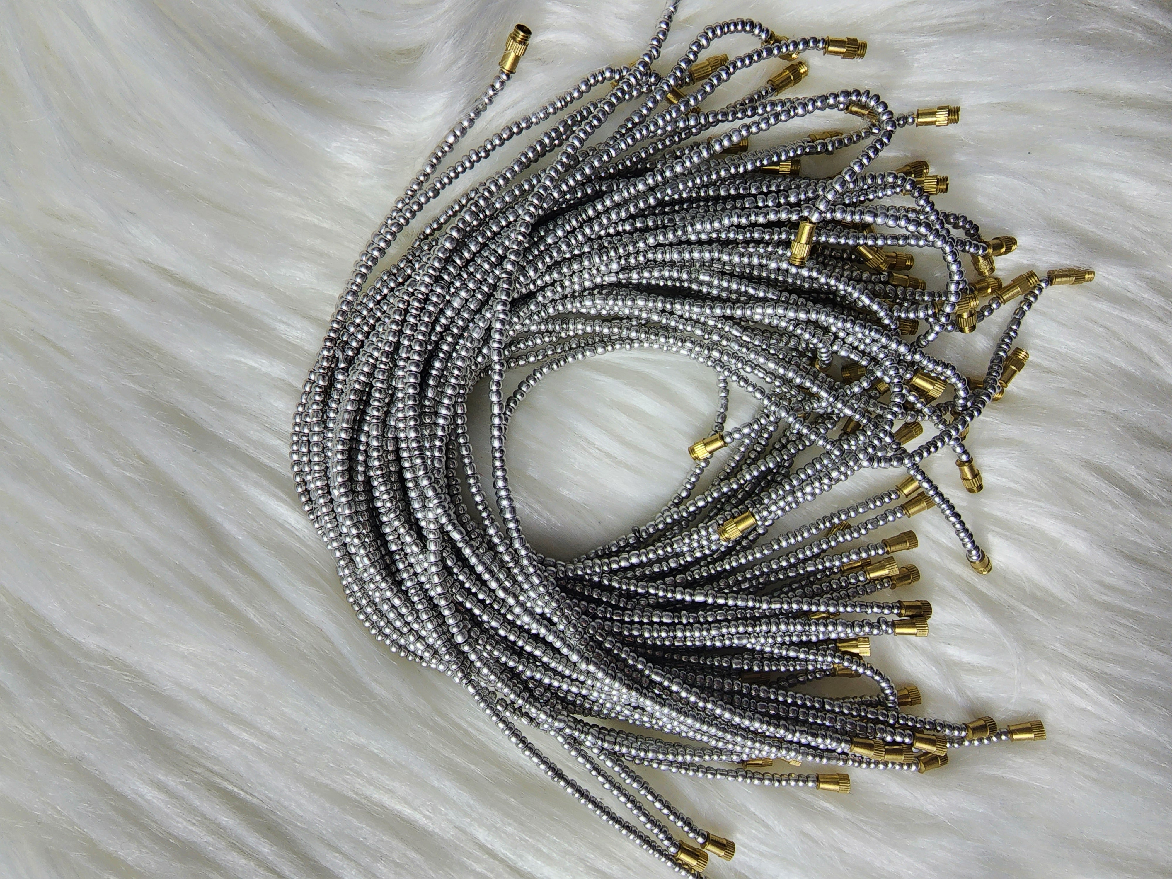 multicolor ankle beads