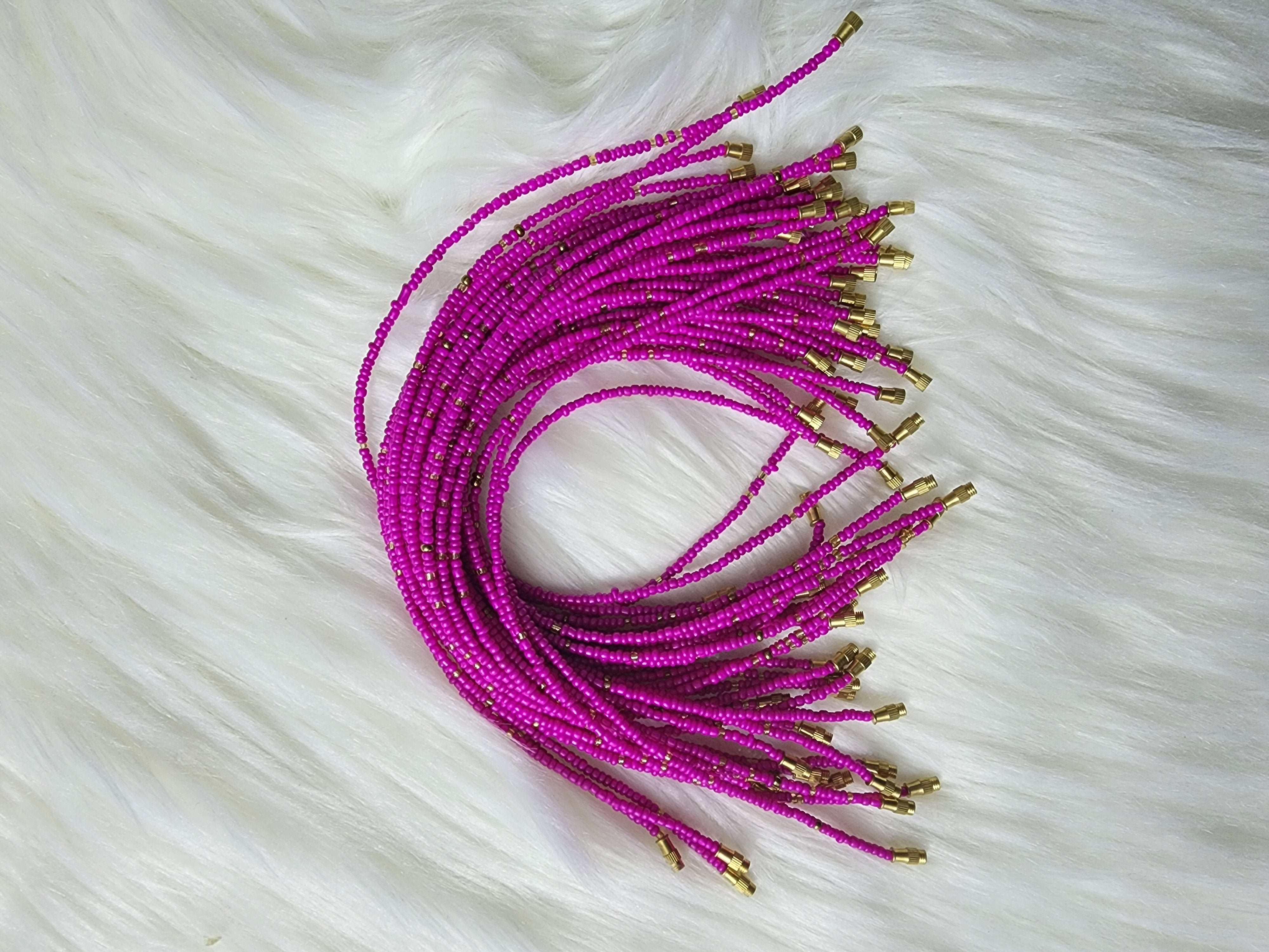 multicolor ankle beads