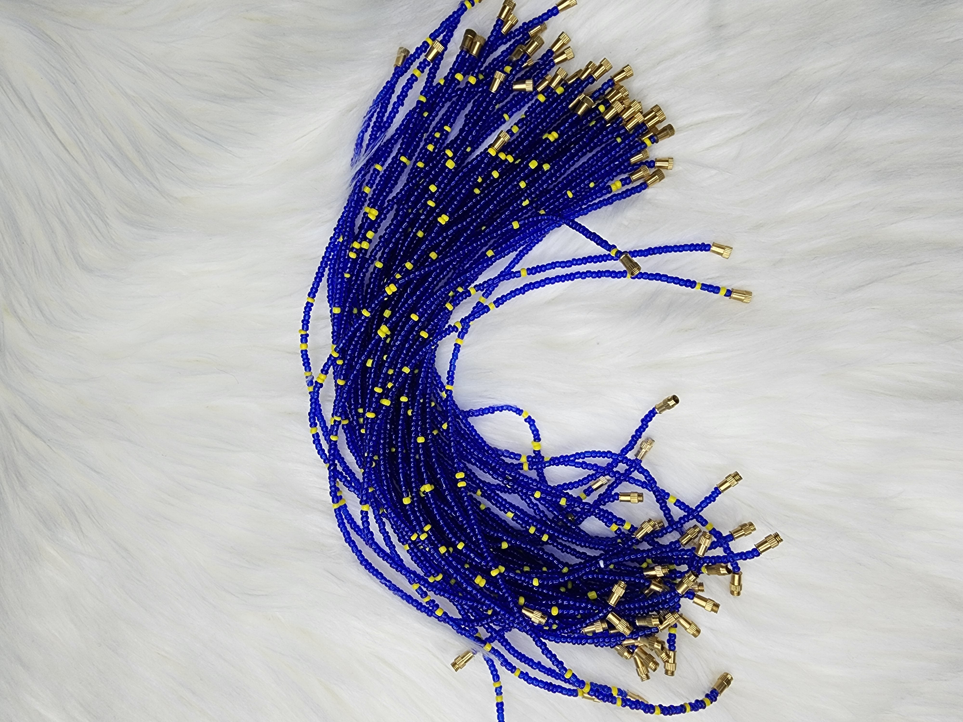 multicolor ankle beads