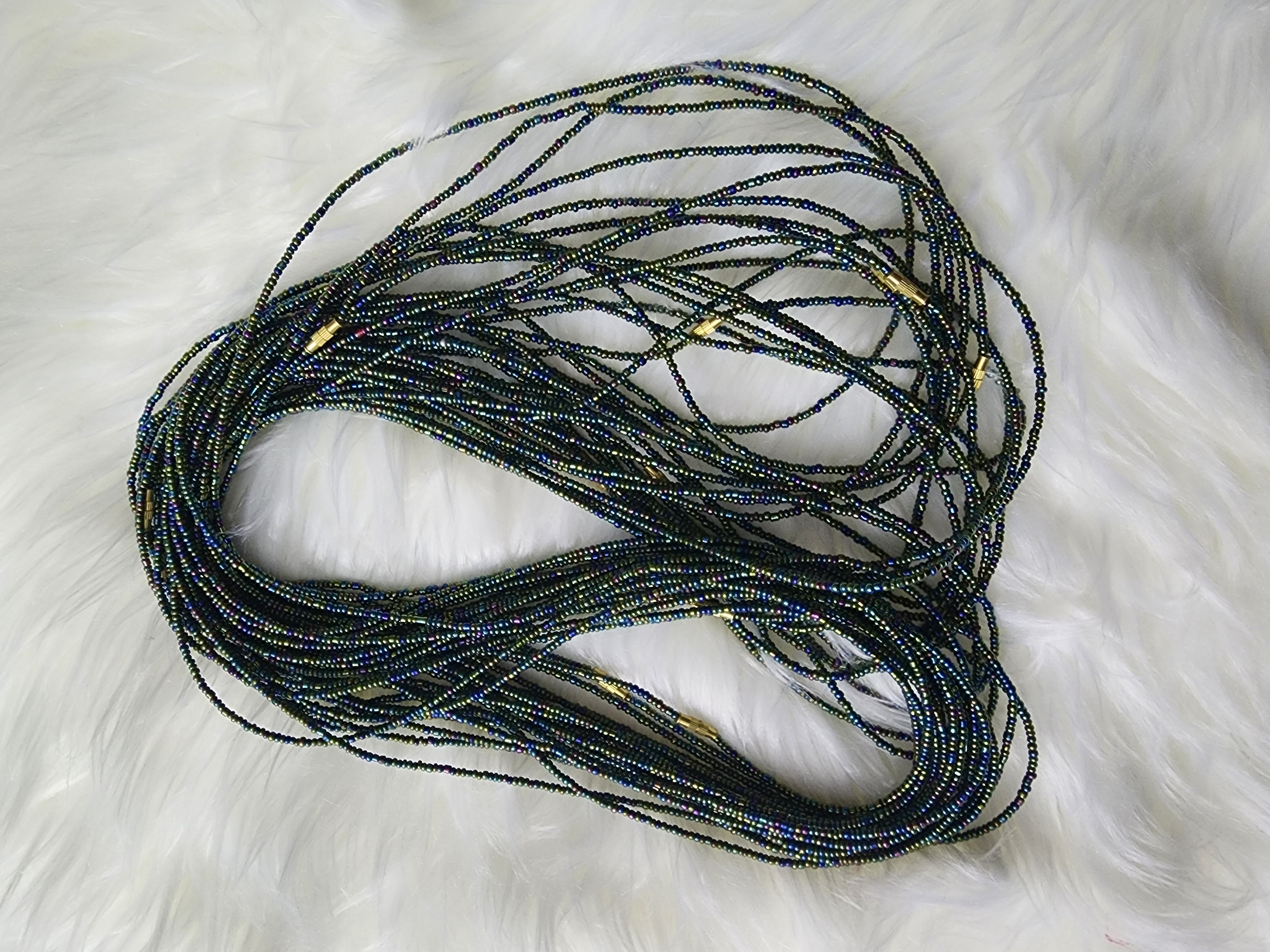 Multicolor waist beads