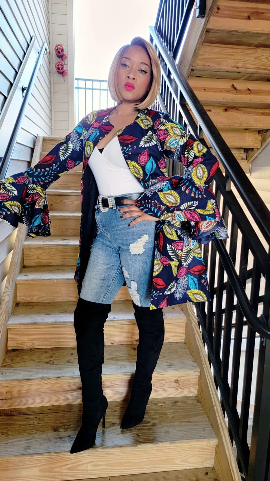 Toni jacket & headwrap