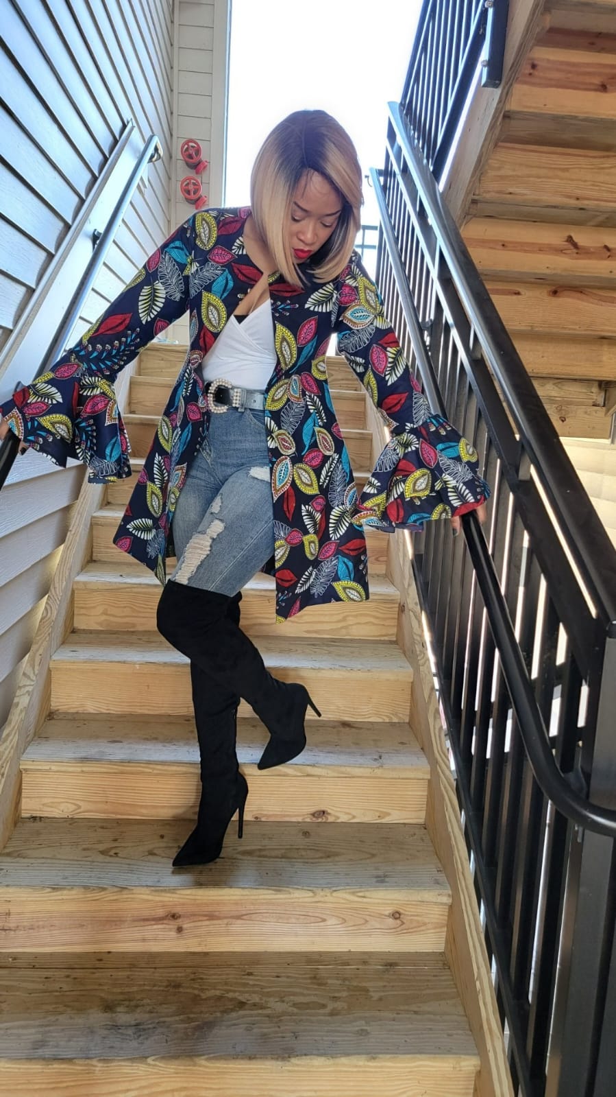 Toni jacket & headwrap