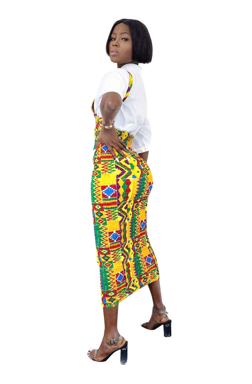 Kente bodycon strecht dress