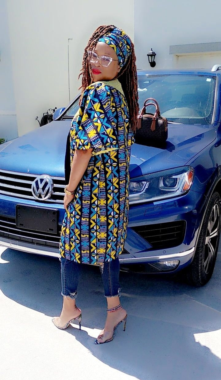 Ankara Tribal print cape