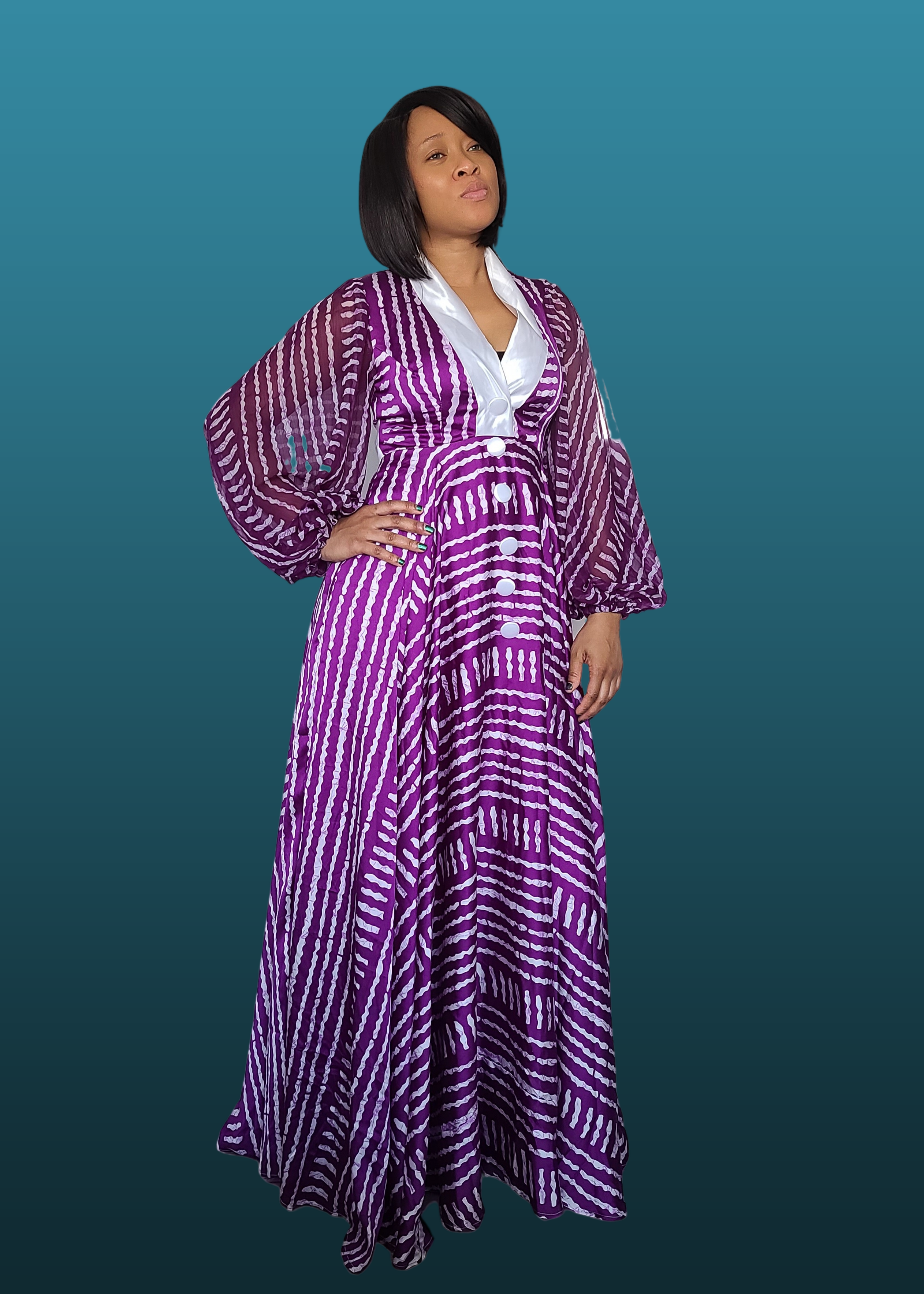 Athena silk dress