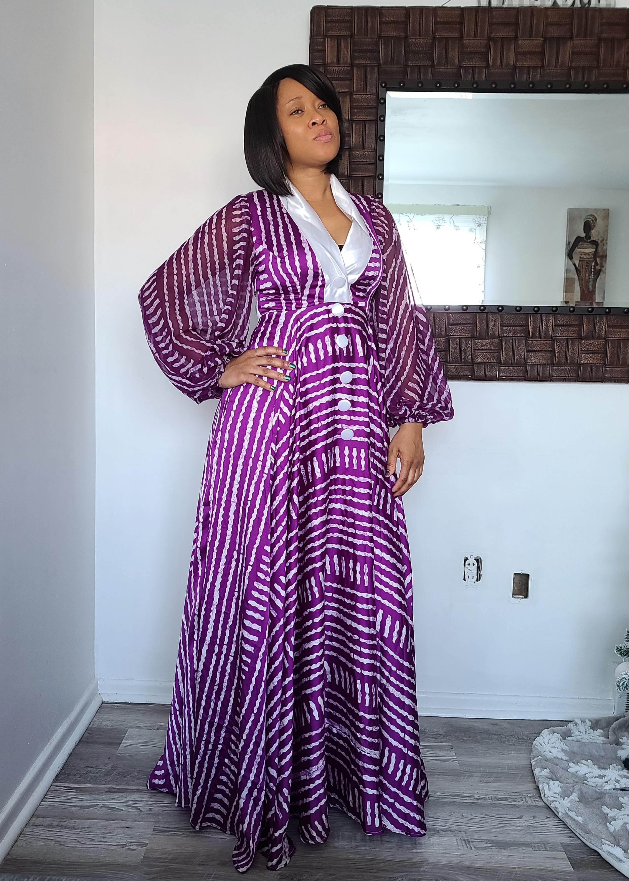 Athena silk dress
