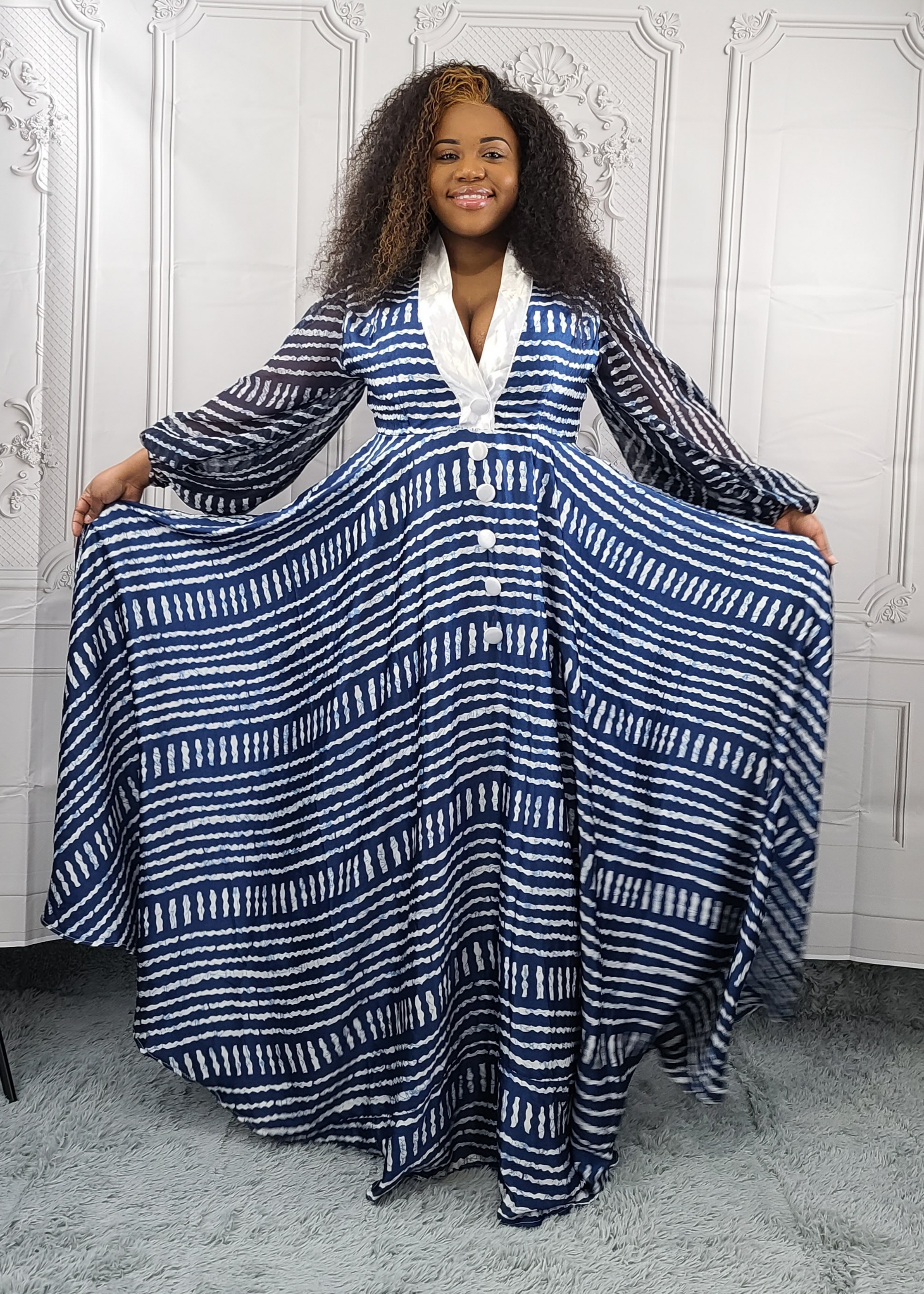 Athena silk dress
