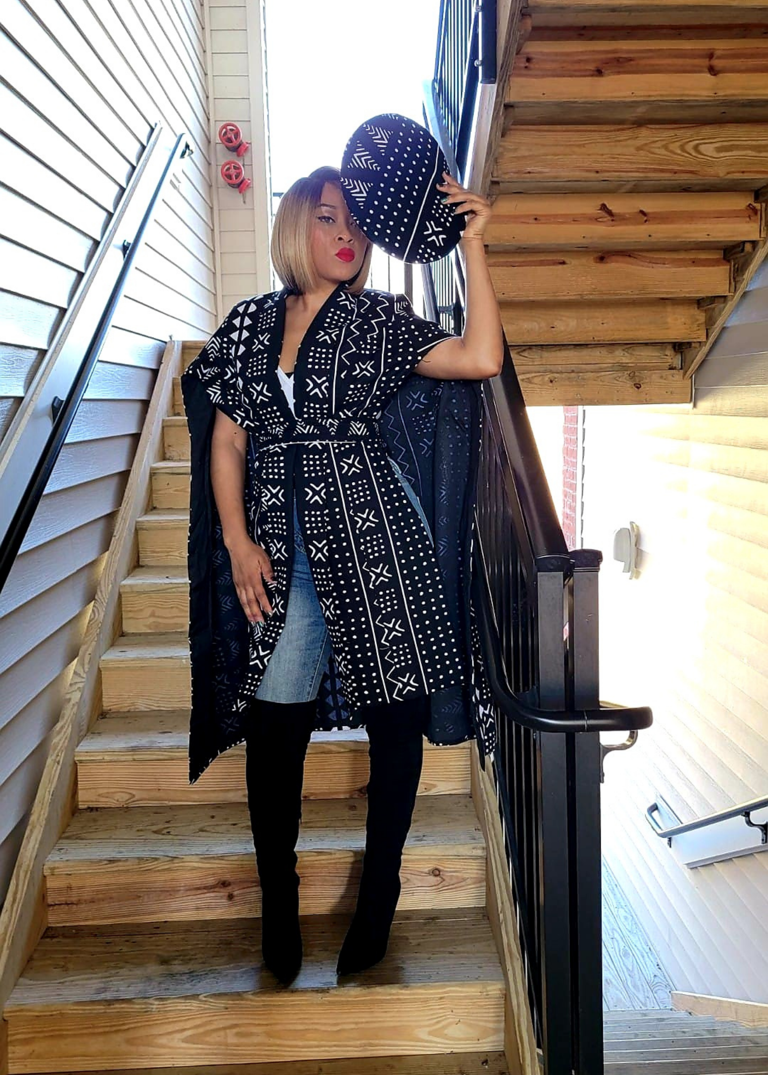 Ankara fashion cape
