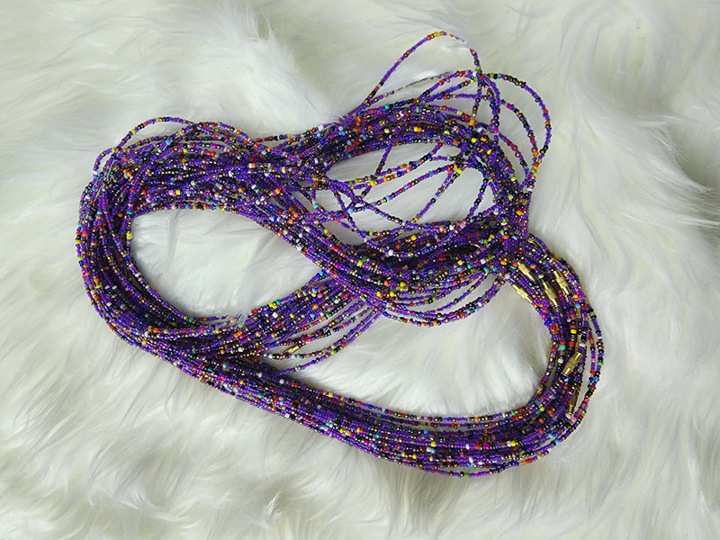 Multicolor waist beads