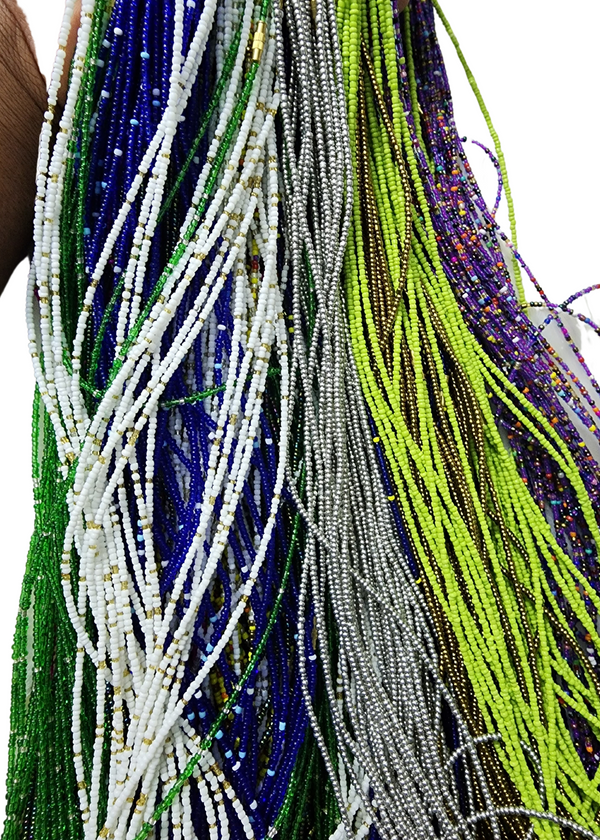 Multicolor waist beads