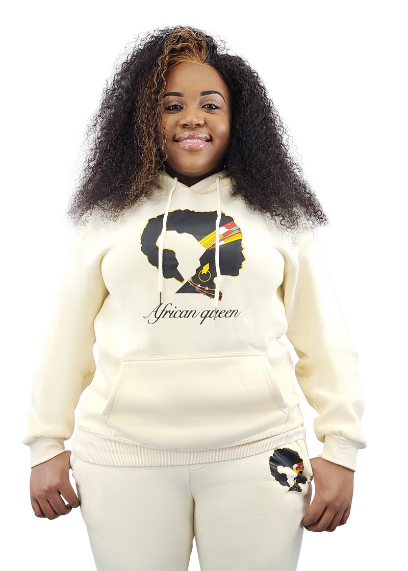 African queen hoodie set